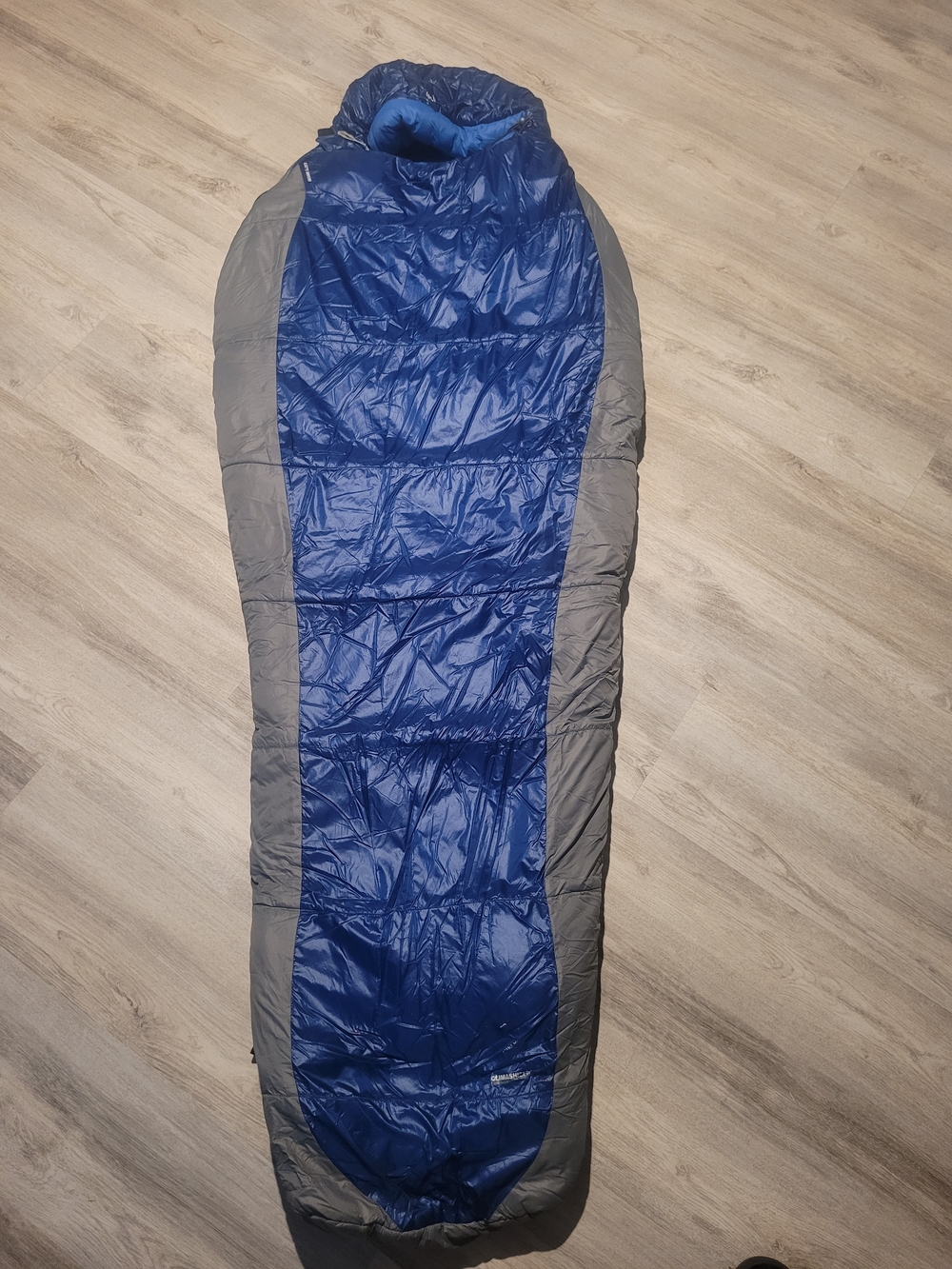 The North Face Blue and Gray Insulated Sleeping Bag - Lightweight Home Bedding